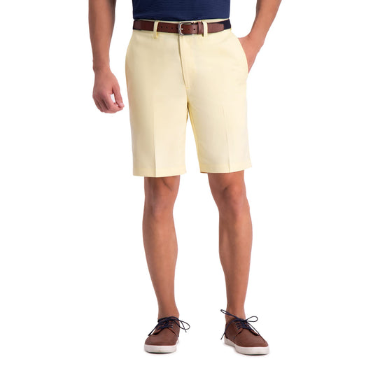 Men's Cool 18 Pro Straight Fit Flat Front 4-Way Stretch Expandable Waist Shorts - 7 and 9.5 Inch Inseams